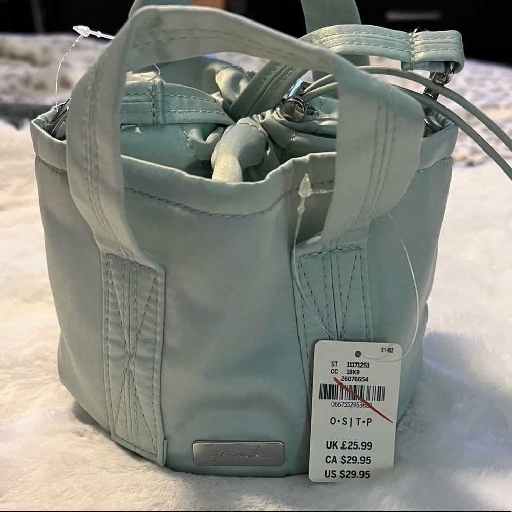 PINK - SATCHEL - MINT GREEN